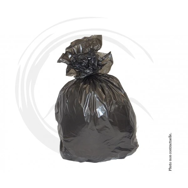 Sac poubelle Noir 50 litres  27 microns carton 500