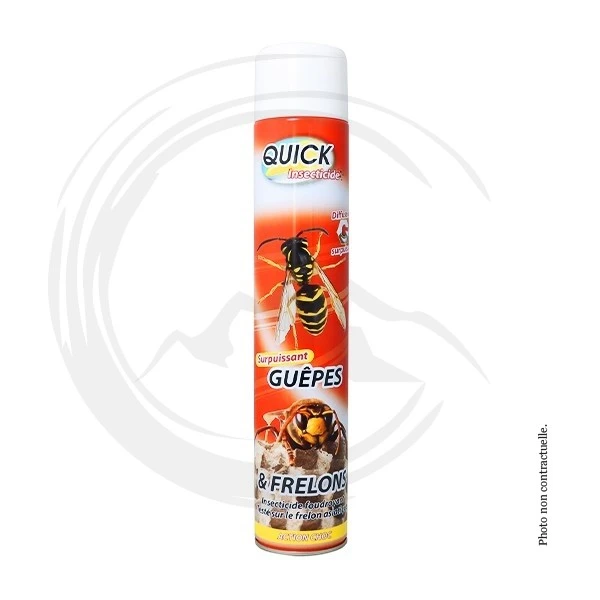 Insecticide Frelons Guêpes surpuissant 750ml QUICK